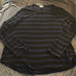 Old navy striped long sleeve ribbed t-shirt